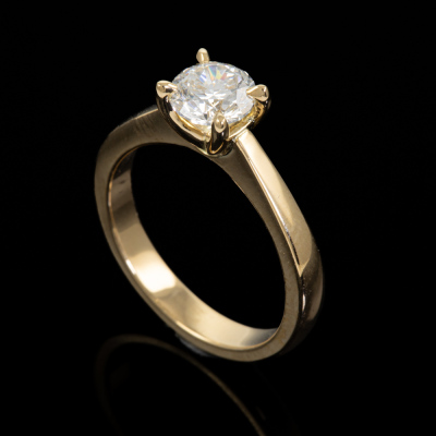 1.00ct Diamond Solitaire Ring GIA G SI2 - 6