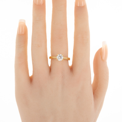 1.00ct Diamond Solitaire Ring GIA G SI2 - 7