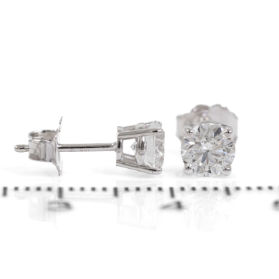 1.00ct Diamond Studs GIA E SI1 - 4