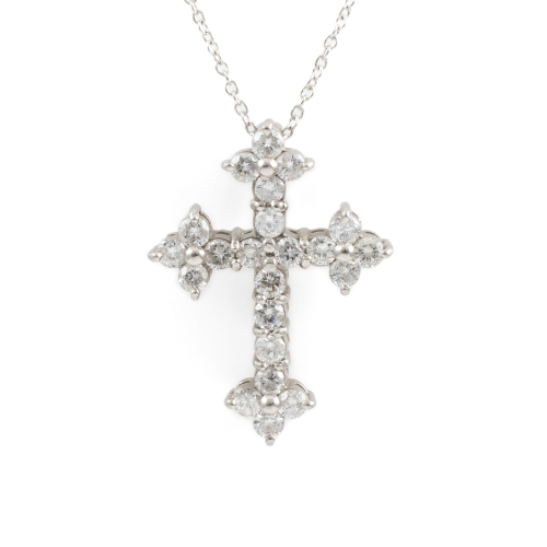 1.02ct Diamond Cross Pendant