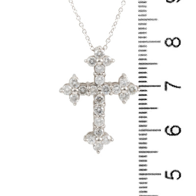 1.02ct Diamond Cross Pendant - 3