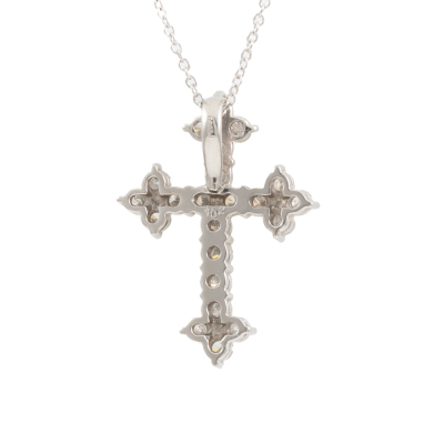 1.02ct Diamond Cross Pendant - 4