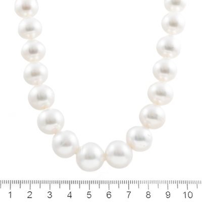 15.1-12.1mm Autore SS Pearl Necklace - 2