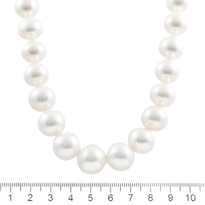 15.1-12.1mm Autore SS Pearl Necklace - 3