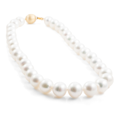 15.1-12.1mm Autore SS Pearl Necklace - 6