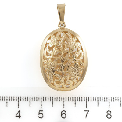 Pair of 9ct Gold Pendants - 9