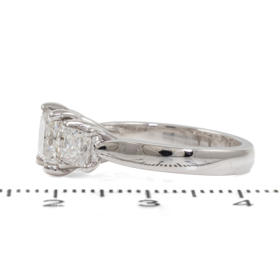 2.32ct Diamond Trilogy Ring GIA - 5