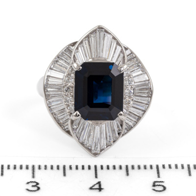 3.88ct Unheated Madagascar Sapphire Ring - 2