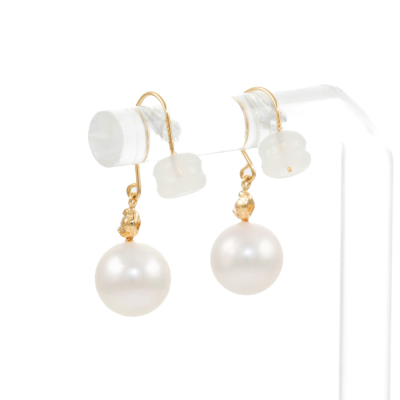 8.0mm Cultured Pearl & Diamond Earrings - 4