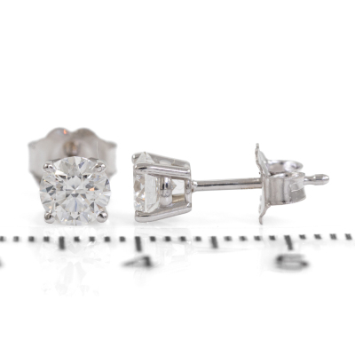 0.82ct Diamond Studs GIA D IF - 4