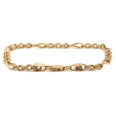 9ct Yellow Gold Bracelet - 8