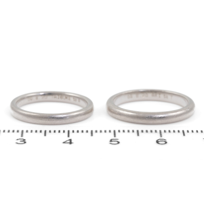 Pair Bvlgari Wedding Bands - 2