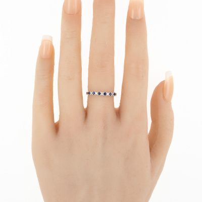 Sapphire & Diamond Ring - 6