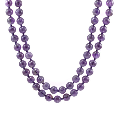 Amethyst Bead Necklace