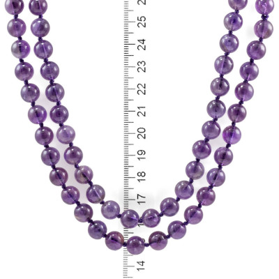 Amethyst Bead Necklace - 3