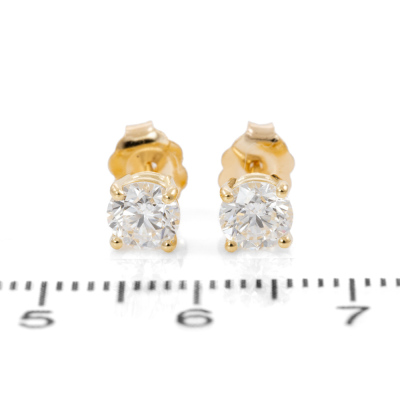 1.00ct Diamond Studs GIA D VS1 - 2