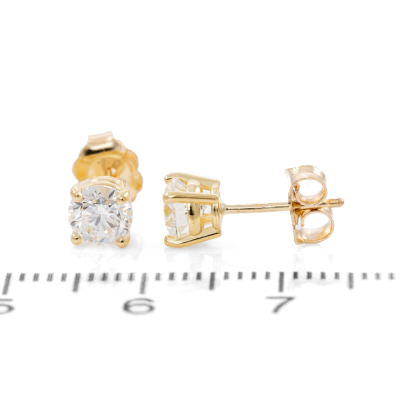 1.00ct Diamond Studs GIA D VS1 - 4