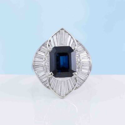 3.88ct Unheated Madagascar Sapphire Ring - 8