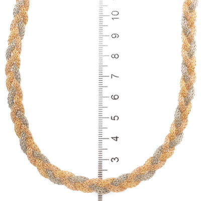 Tri Tone Gold Necklace 15.7g - 3