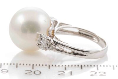 14.3mm South Sea Pearl & Diamond Ring - 2