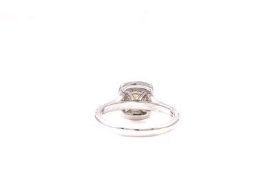 1.01ct Fancy Yellow Diamond Ring GIA - 6