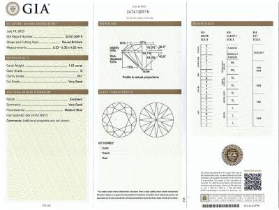 2.01ct Diamond Studs GIA D VS1 E VS1 - 3