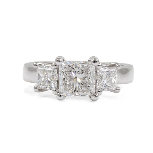 2.32ct Diamond Trilogy Ring GIA