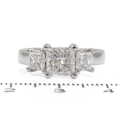 2.32ct Diamond Trilogy Ring GIA - 2