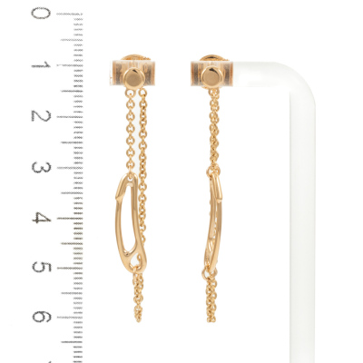 Hermes Chaine Dancre Mini Punk Earrings - 2