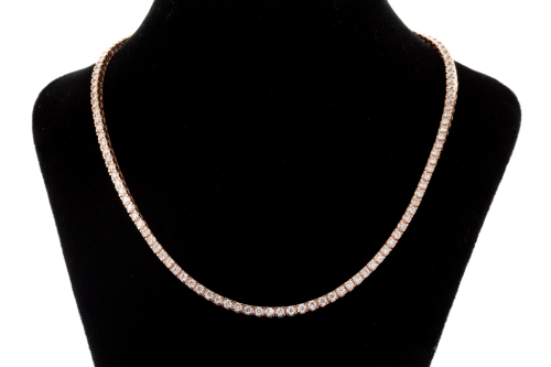 4.67ct Diamond Tennis Necklace