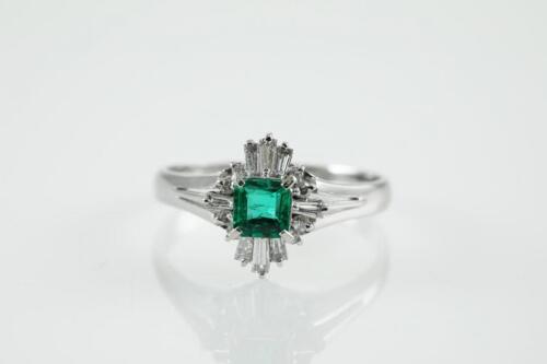 Emerald and Diamond Ring