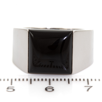 Cartier Onyx Tank Ring - 2