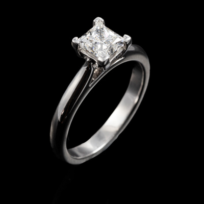 0.90ct Diamond Solitaire Ring GIA E SI1 - 6