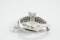 0.50ct Centre Princess Cut Diamond Ring - 4