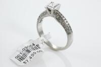 0.50ct Centre Princess Cut Diamond Ring - 5