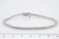 3.89ct Diamond Tennis Bracelet - 2