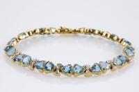 11.00cts Topaz and Diamond Bracelet