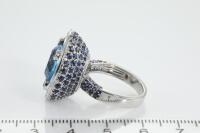 7.59ct Topaz, Sapphire and Diamond Ring - 3