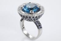 7.59ct Topaz, Sapphire and Diamond Ring - 5