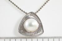 South Sea Pearl and Diamond Pendant - 2