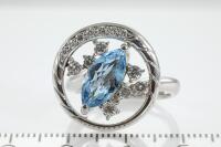 Aquamarine and Diamond Ring - 2