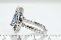 Aquamarine and Diamond Ring - 3