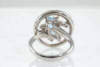 Aquamarine and Diamond Ring - 4