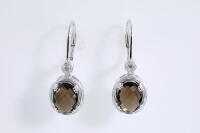 Quartz and Diamond Earrings