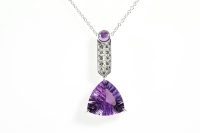 9.34ct Amethyst and Diamond Pendant