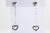 Diamond Heart Earrings