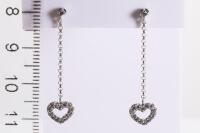 Diamond Heart Earrings - 2