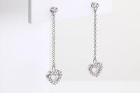 Diamond Heart Earrings - 3