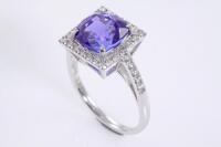 3.56ct Tanzanite and Diamond Ring - 4