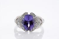 3.56ct Tanzanite and Diamond Ring